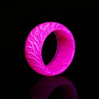 Trendy Dainty Plastic Jewelry Acryl harz Glow In Dark Leuchtende Ringe