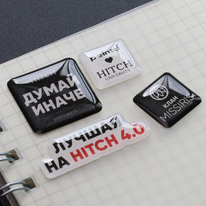 Etiqueta de logotipo personalizado Pu Crystal Clear Hard Dome <span class=keywords><strong>Sticker</strong></span> 3D Decal Stickers Epoxy Resin Dome Stickers <span class=keywords><strong>para</strong></span> poner en Metal Groove - Product Image 2