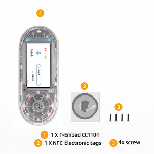 Carte de développement IoT <span class=keywords><strong>LILYGO</strong></span> T-Embed CC1101 Plus ESP32-S3 avec écran LCD de 1,9 pouce et PN532 + NFC + télécommande infrarouge - Product Image 4