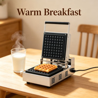 Jinchin China Fabriek Commerciële Automatische Wafelmaker 220V/50Hz Anti-aanbaklaag Verstelbare Dikte Automatische Uitschakeling voor Restaurants