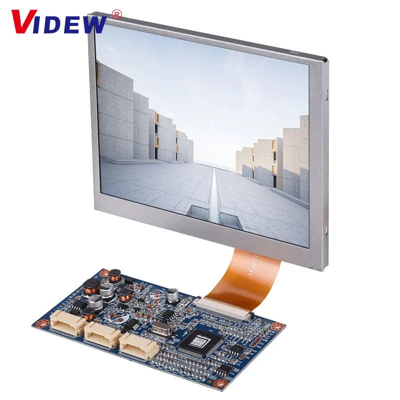 Videw 5.6 인치 640x480 LCD 모듈 VGA 입력 및 AV 입력 키패드 조정 OSD 메뉴 Innolux LCD