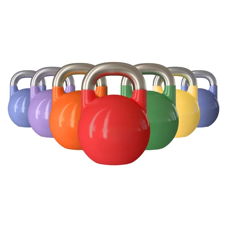 Verschillende Specificaties Gym Kleur Draagbare Gewicht Concurrentie Staal Geschilderd Kettlebell