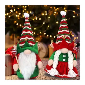 2022 Nieuwe Luxe Fluwelen Kerst Ornamenten Navidad Xmas Tomte Dwerg Poppen Pluche Elf Gnomes Voor Christmas Party Decoratie