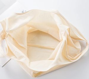 Sac fourre-tout en toile de haute qualité avec logo imprimé personnalisé, grande capacité, sac à bandoulière avec poche extérieure - Product Image 3