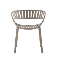 Chaise de salle à manger ronde en plastique PP-S119, design célèbre, pour restaurant, vente en gros