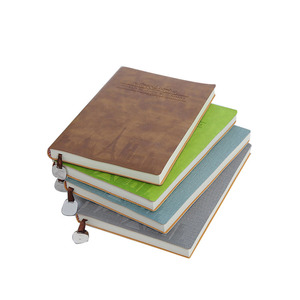 Cuaderno diario planificador de cuero PU Tapa dura papel impermeable ecológico al por mayor con divisores - Product Image 2