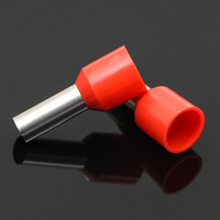 Bornes de fil de câble tubulaire simple ou double série VE en laiton isolées avec connecteur de virole à sertir en cuivre