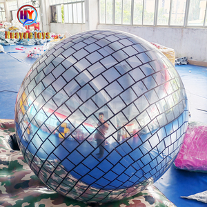 Reflectante PVC brillante inflable Disco espejo <span class=keywords><strong>esfera</strong></span> globos inflable Disco espejo colgante bola <span class=keywords><strong>para</strong></span> evento Fiesta plata 100CM - Product Image 3