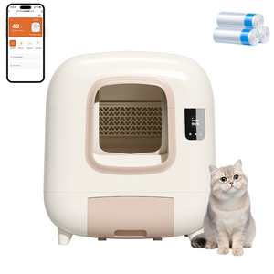 自動猫トイレスマートアプリ制御セルフクリーニングトイレ箱猫サンド