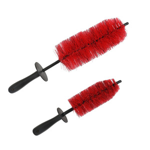 Yinote <b>Wheel</b> Cleaning Brush Red Bristle For Car Tire And Rim Cleaning - Product Image 5