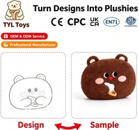 Porte-monnaie en peluche personnalisé avec image, faible MOQ, OEM pour les magasins de détail hors ligne, certifié CE CPC | Jouets TYL