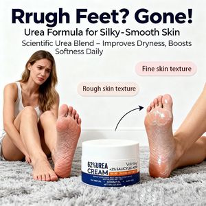 Crema de Urea al 62% de Marca Privada, Crema para Pies con Ácido Salicílico al 2% para Talones Secos y Agrietados, Hidratante Reparador para el Cuidado Intensivo de los Pies, OEM/ODM - Product Image 5