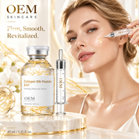 Sérum EGF au collagène et peptides de soie dorée, anti-rides et raffermissant, ampoule visage beauté spa, essence intensive – Approvisionnement direct usine