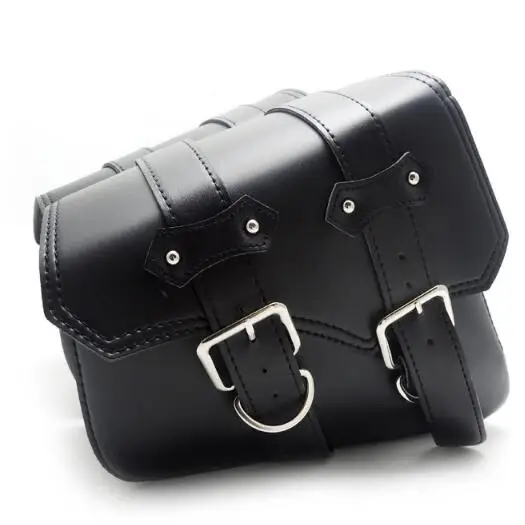 Leather Motorcycle Pouch Side Saddle Bag