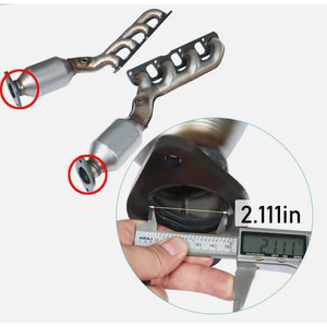 Juego de 4 piezas de colector de escape con catalizador de ajuste directo para Infiniti QX56 Base 5.6L 2004-2010, reparación atornillable - Product Image 4