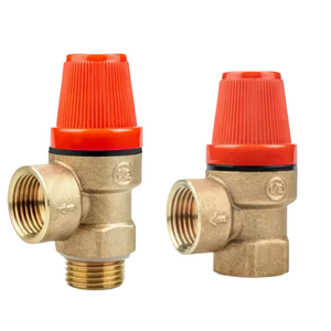 1 unidad de interruptor de seguridad de latón para drenaje y alivio de presión, 1/2 pulgada DN15, para calentador de agua solar, con cable interno y externo de 1/2 pulgada - Product Image 1