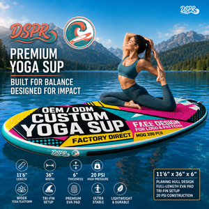 Tabla de Stand Up Paddle Inflable Ecológica para Viajes y Yoga, con 3 Aletas, Ligera, para Escapadas de Bienestar y Vacaciones - Product Image 1