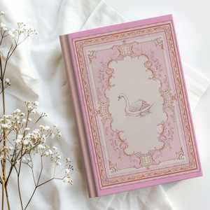 Carnet de notes vintage LABON Cygne Blanc Rose, couverture rigide, style Coquette, <span class=keywords><strong>livre</strong></span> de vœux de mariage romantique, esthétique Balletcore - Product Image 1