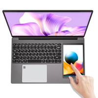 Portátil de Doble Pantalla de 15.6 Pulgadas, Nuevo Modelo 2026, Pantalla Táctil, Procesador Intel Alder Lake de Cuatro Núcleos, 16GB de Memoria DDR4, en Inglés, para Juegos