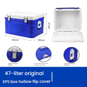 Cajas de aislamiento de alimentos Cajas refrigeradas Entrega de alimentos frescos Gran capacidad (33-65L) Material PP 12-<span class=keywords><strong>24h</strong></span> Retención de hielo portátil - Product Image 6