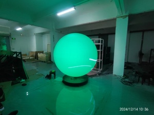 จอแสดงผล LED ทรงกลมความละเอียดสูงที่ปรับแต่งขนาดได้ จอแสดงผล LED 3 มิติ จอแสดงผล LED พิเศษขนาดเส้นผ่านศูนย์กลาง 0.5 เมตร - Product Image 4