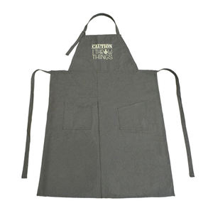 Delantal de Lona Personalizado con Logotipo Bordado, Delantal de Pechera sin Mangas con Abertura Lateral, Reutilizable, con Hebilla Ajustable, para Cerámica, Jardinería, Arte - Product Image 1