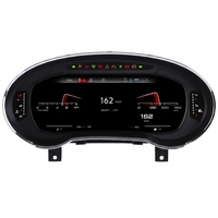 Tableau de bord numérique LCD 12,3 pouces économique avec TPMS, panneau de surveillance de voiture noir, remplacement direct pour Audi A3 14-20