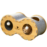 Griffoir et jouet pour chat Kinghon de style pastoral avec matériau en feutre pour affûter les griffes - Design de luxe multicouche