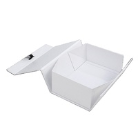 Boîte cadeau personnalisée recyclable avec gaufrage, pelliculage mat et revêtement UV, couvercle magnétique à rabat pour emballage cosmétique vide pliable