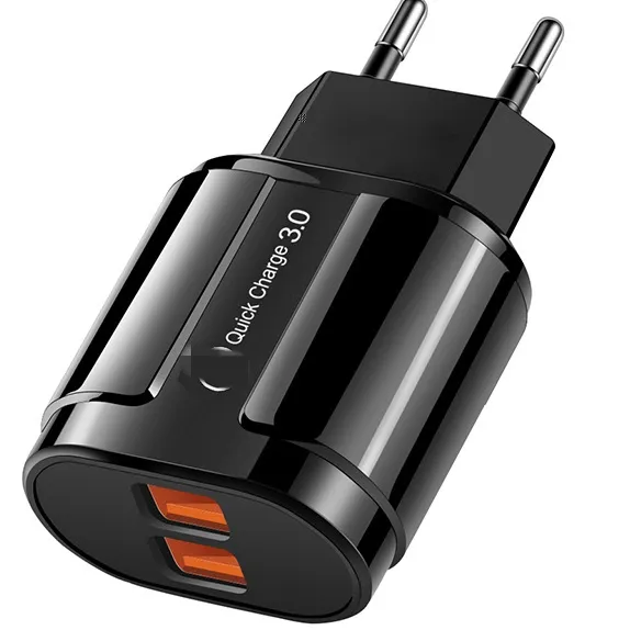 범용 PC 내화 재료 이어폰 USB QC3.0 EU 휴대 전화 qc1.0 ABS QC2.0 20W 빠른 충전기