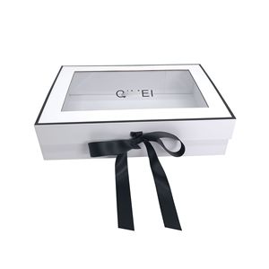 Caja <span class=keywords><strong>de</strong></span> Regalo <span class=keywords><strong>de</strong></span> Papel Elegante con Ventana <span class=keywords><strong>de</strong></span> Cartón para Dulces, Galletas, Pan, Pasteles, <span class=keywords><strong>Donuts</strong></span>, Macarons, Caramelos y Alimentos - Product Image 3