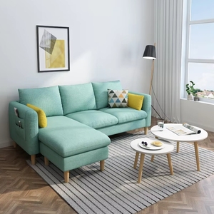 Canapé modulaire futuriste européen moderne 4 <span class=keywords><strong>places</strong></span> en tissu avec <span class=keywords><strong>lit</strong></span> <span class=keywords><strong>superposé</strong></span> intégré pour salon et <span class=keywords><strong>bureau</strong></span> - Product Image 1