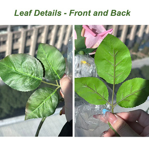 تسليم سريع لمسة حقيقية 48 ساق واحد زهري صناعي وردي زهرة اصطناعية القوام واقعية مع أوراق للزينة - Product Image 5