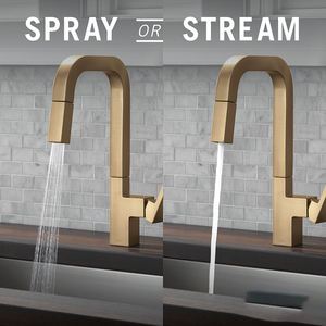 Grifo de Cocina de Acero Inoxidable Cepillado de Arco Alto, Caño Giratorio, Monomando, Mezclador de Agua Fría y Caliente, Fácil de Instalar para Sudamérica - Product Image 4