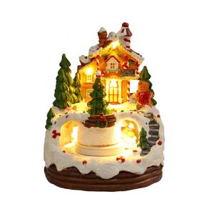 Décoration de maison, nouvelle boîte à musique, veilleuse, cabane, cadeau de Noël pour enfants, jouets - Product Image 3