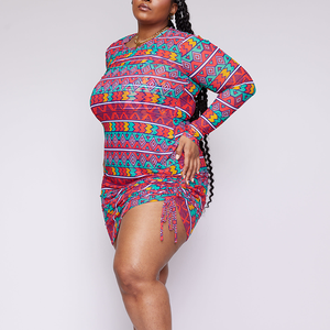 Costume da bagno di lusso personalizzato a maniche lunghe copricapo a rete costume da bagno da spiaggia Plus Size Push up reggiseno Cover per persone grasse - Product Image 2