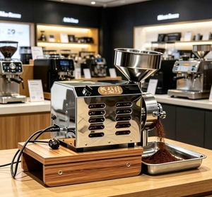 Molinillo de Café Eléctrico Comercial de Doble Propósito de 3000W |   Molinillo de Café Francés de Acero Inoxidable con Capacidad de Producción de 20 kg por Hora para Hoteles - Product Image 1