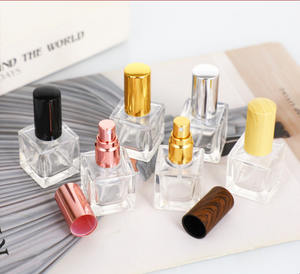 Flacons <span class=keywords><strong>de</strong></span> <span class=keywords><strong>parfum</strong></span> en verre à paroi épaisse carrés <span class=keywords><strong>de</strong></span> 10 ml, petite capacité, vaporisateur fin portable, flacon d'huile essentielle cosmétique - Product Image 6