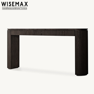 WISEMAX mobili in stile minimalista massello legno di quercia trucco vanità Console toletta e unità TV per soggiorno camera da letto - Product Image 6