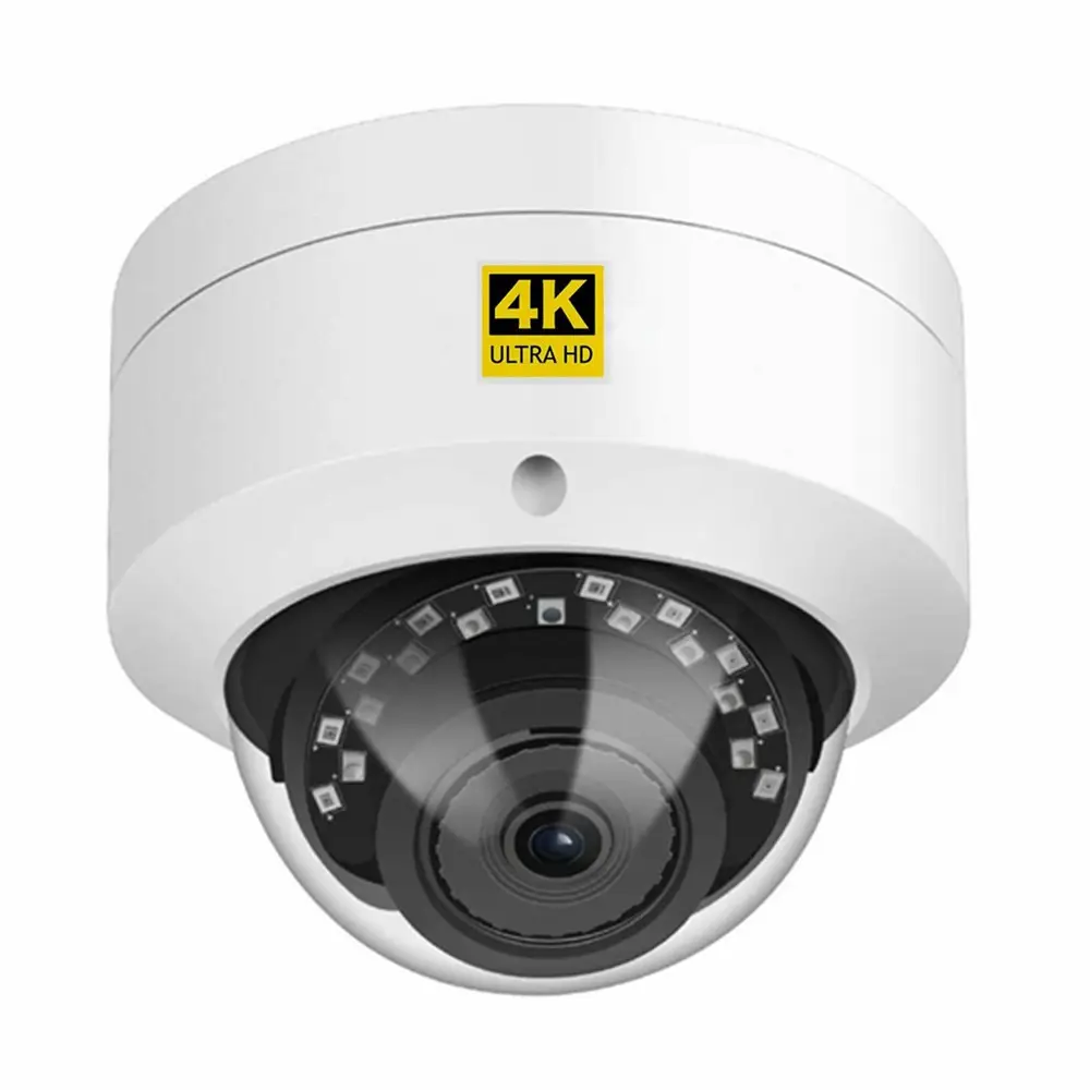 UHD 8MP Human Detection P2P POE CCTV Security Camera System IP Vandal-proof IK10 Dome