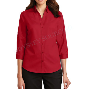 Chemise tissée à la mode pour femmes avec un matériau léger et un design moderne, idéale pour la mode de tous les jours et l'extérieur - Product Image 5