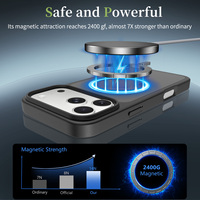 Funda para Móvil Magnética Antigolpes Resistente con Acabado Suave Directo de Fábrica para iPhone 17 Pro Max