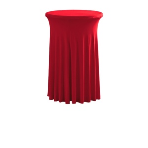 Round Spandex Cocktail Tablecloths with Skirt Cocktail Round <b>Table</b> Cover Spandex Stretch <b>Square</b> Tablecloth Skirt for <b>Table</b> <b>Bar</b> - Product Image 1