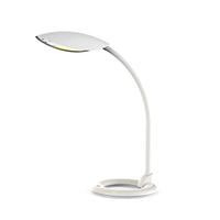 Lámpara led de escritorio MA26A, luz negra de ABS + cuello de cisne de silicona, 6W