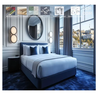 Ensemble de meubles de suite d'hôtel de style européen en bois massif pour chambre king-size, design hôtelier australien cinq étoiles