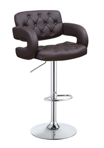 Chaise haute commerciale vintage industrielle métal PU cuir moderne tabouret de <span class=keywords><strong>bar</strong></span> pivotant réglable à vendre