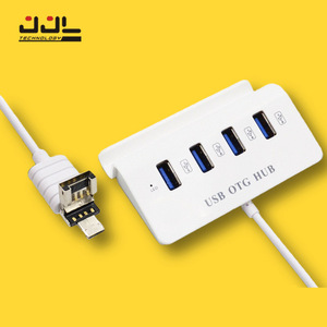 <b>USB</b> OTG HUB 4 Port <b>USB</b> 2.0 With Stand For Phone Computer <b>Mouse</b> Flash Drive Expansion - Product Image 1