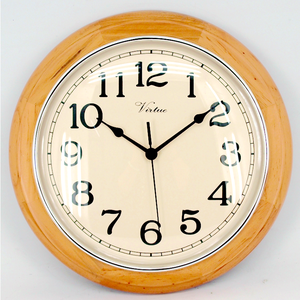 Decorative Vintage Wooden <b>Wall</b> <b>Clock</b> Classic Retro <b>Silent</b> Non-Ticking Wood Quartz <b>Clocks</b> Battery Operated - Product Image 1