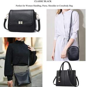 Kalung dan tali anjing peliharaan nyaman dapat disesuaikan hitam mode pabrik, kalung anjing kulit PU tahan lama Logo kustom - Product Image 6