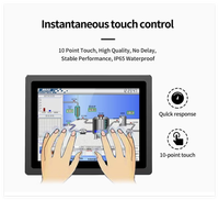 Sistem Kontrol Pemantauan Produksi Tertanam PC Panel Industri 12,1 inci
